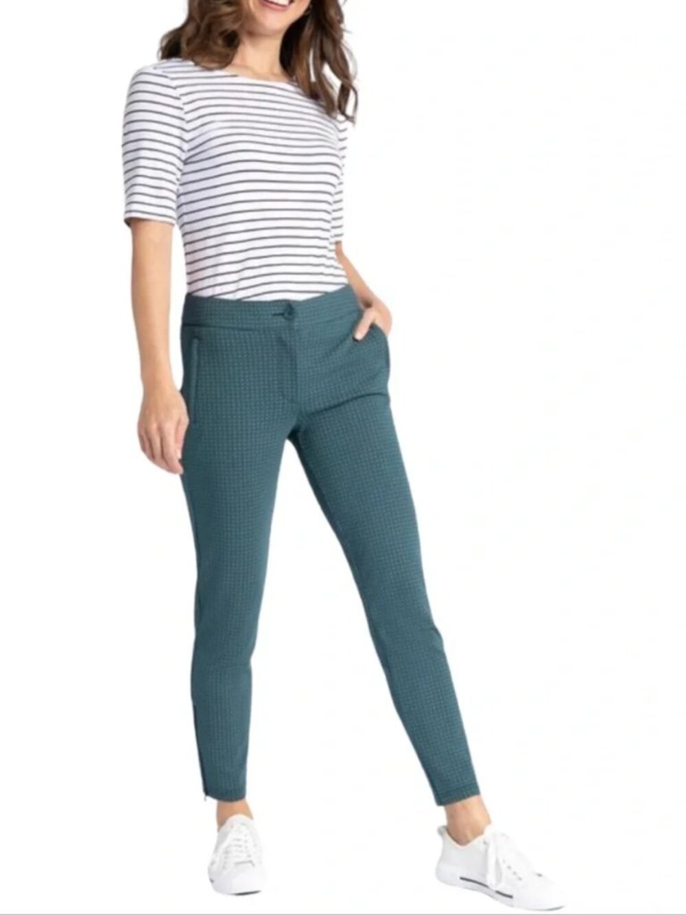 New Betabrand Gibraltar Skinny Cigarette Dress Pant Yoga Pants Medium Petite